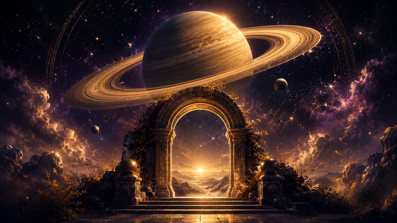 Illustration zum myStarBook Artikel: Saturn im Horoskop: Reife, Verantwortung und innere Substanz