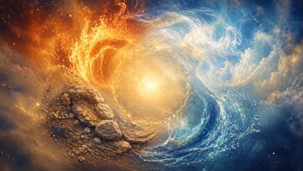 Illustration zum myStarBook Artikel: Elemente in der Astrologie: Feuer, Erde, Luft und Wasser