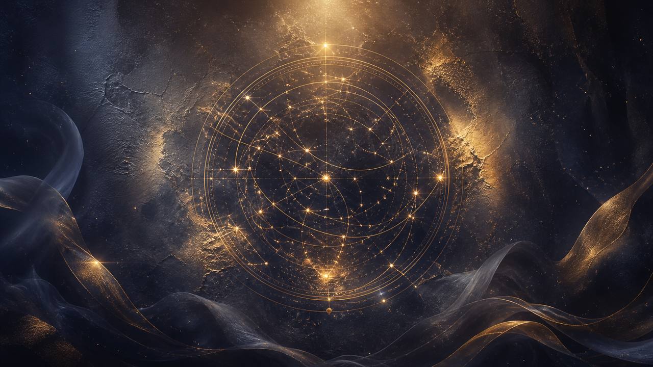 Illustration zum myStarBook Artikel: Horoskop-Wandbild: Die eigene Himmelskarte als Kunstwerk
