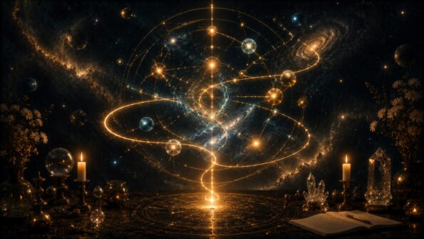 Illustration zum myStarBook Artikel: Astrologische Deutung mit rotem Faden: Warum Zusammenhänge wichtiger sind als Listen