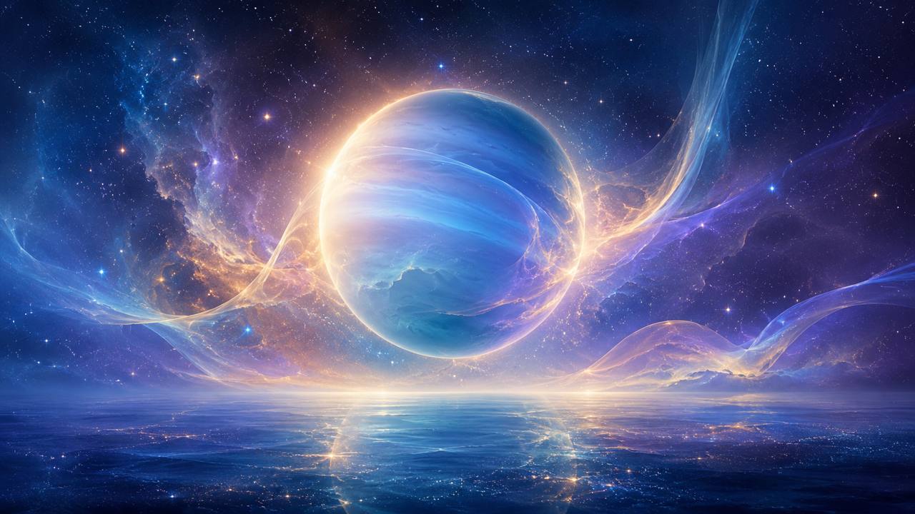 Featured Image zum myStarBook Artikel „Neptun im Horoskop: Sehnsucht, Intuition und Grenzen“
