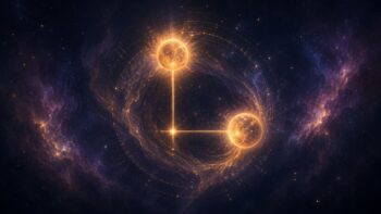 Symbolisches Titelbild zum Artikel „Quadrat Bedeutung: Warum Spannung im Horoskop Entwicklung zeigt“