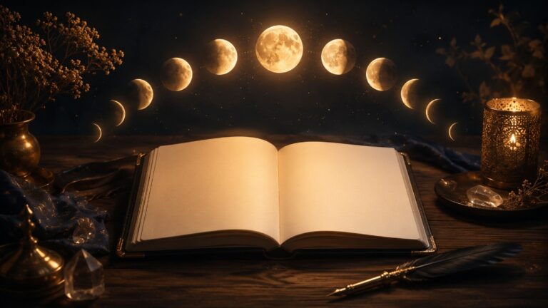 Mondphasen-Journaling: Wie der Lunationszyklus deinen Alltagsrhythmus ordnet