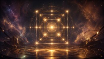 Kosmische Illustration zu Mehrfach-Quadrate im Geburtshoroskop: Wenn Spannung ein wiederkehrendes Motiv bildet