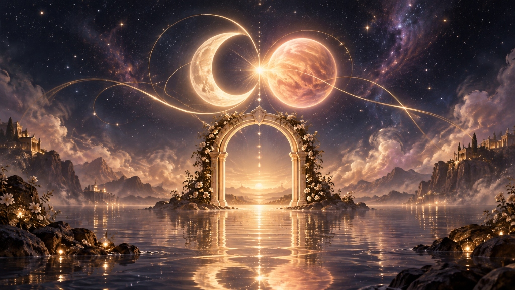 Mond und Venus im 7. Haus: Partnerschaft, emotionale Geborgenheit und Liebe im Geburtshoroskop